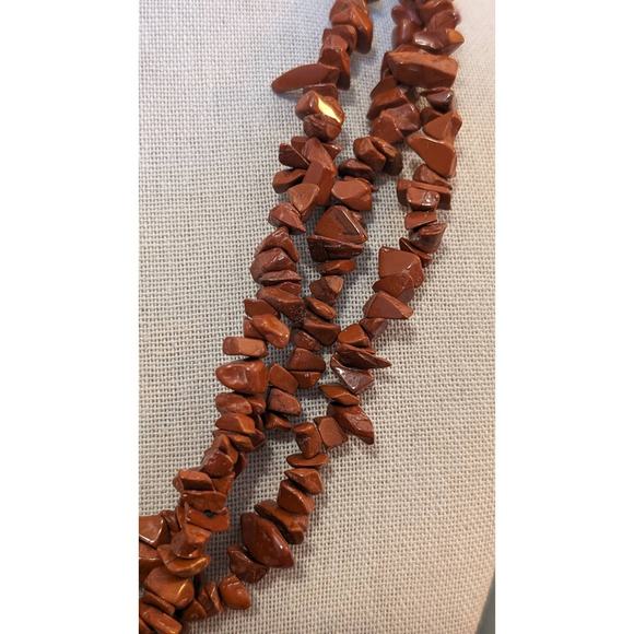 EsMor Three Strand Jasper Stone Necklace - Picture 7 of 7